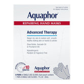 Aquaphor Repairing Hand Masks, Moisturizing Gloves for Dry Hands, Moisturizer for Dry Skin with Avocado Oil and Shea Butter, Pack of 6