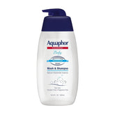 Aquaphor Baby Wash and Shampoo - Mild, Tear-free 2-in-1 Solution for Baby’s Sensitive Skin - 16.9 fl. oz. Pump