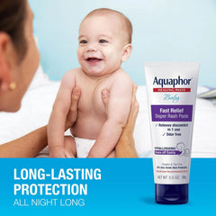 Aquaphor Baby Diaper Rash Paste - For Serious Diaper Rash and Flare-ups - 3.5 Oz. Tube