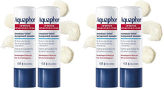 Aquaphor Lip Repair Stick, Moisturizing Lip Balm Pack, Relieves Dryness, 0.17 Oz Stick, (Pack of 4)