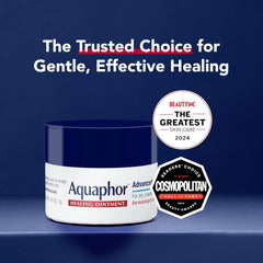 Aquaphor Healing Ointment Advanced Therapy Skin Protectant, Dry Skin Body Moisturizer, 0.25 Oz Jar, Pack of 6