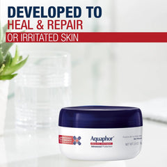 Aquaphor Healing Ointment - Skin Protectant for Dry Cracked Skin - Hands, Heels, Elbows - 2.8 oz Jar (Pack of 3)