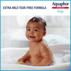 Aquaphor Baby Wash and Shampoo - Mild, Tear-free 2-in-1 Solution for Baby’s Sensitive Skin - 16.9 fl. oz. Pump
